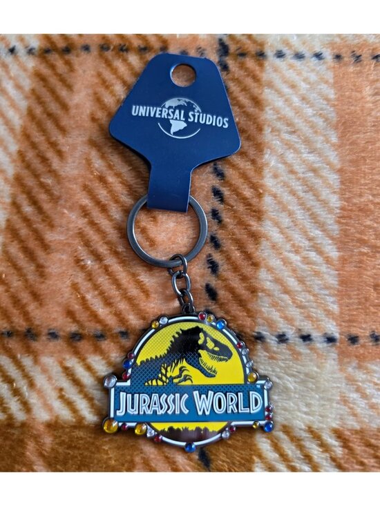 Universal Studio Other - Universal Studios Jurassic World 3 DNA Enamel Keychain Keyring New